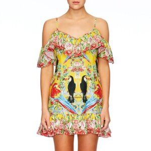 Camilla Love Birds Frill Dress XS b87